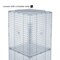 Azar Displays Four-Sided Pegboard Tower Floor Display on Metal Wheeled Base. Spinner Rack Stand. 701415-ORG - alternate 3